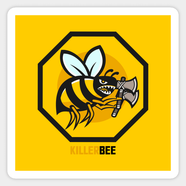 Killer Bee Sticker by Johnitees